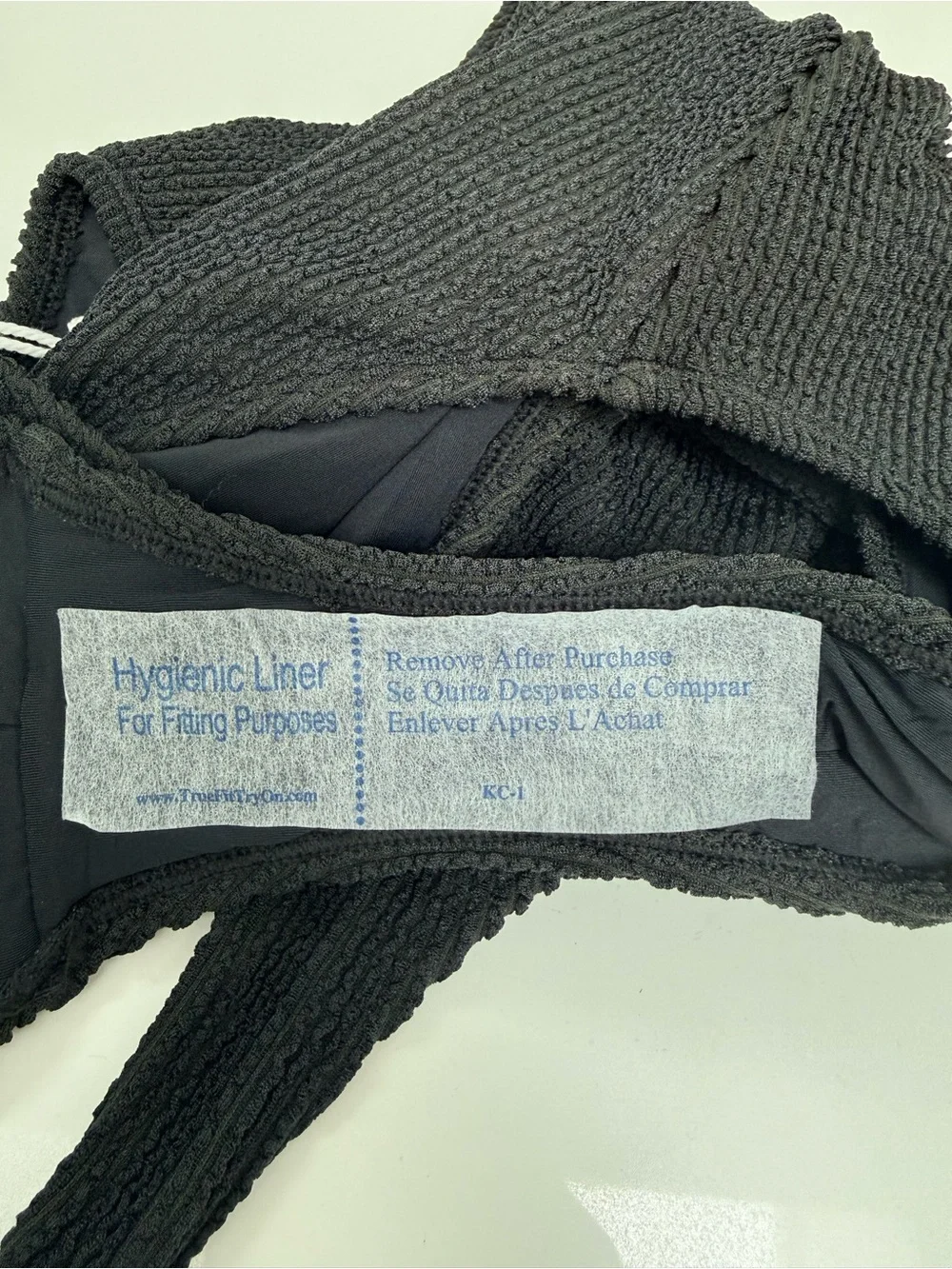 Good American Crinkle Texture One-Piece Swimsuit NWT